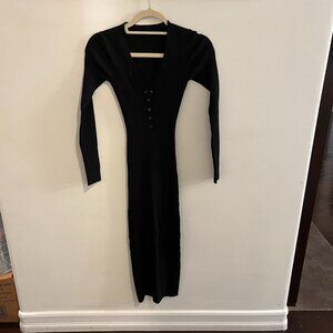 Olivaceous - Black Midi Dress - NWOT - Size Small